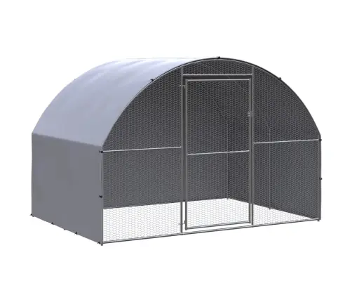 Vistu Būris, 3X2X2 M, Cinkots Tērauds Vidaxl