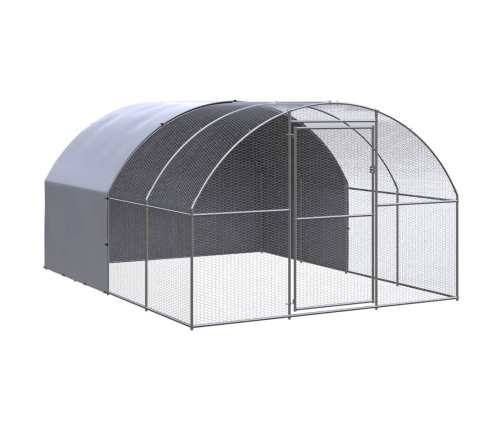 Vistu Būris, 3X4X2 M, Cinkots Tērauds Vidaxl