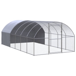 Vistu Būris, 3X6X2 M, Cinkots Tērauds Vidaxl