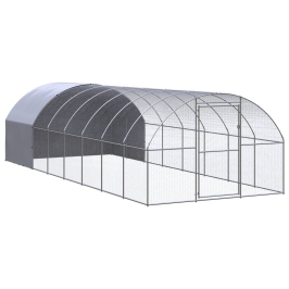 Vistu Būris, 3X8X2 M, Cinkots Tērauds Vidaxl