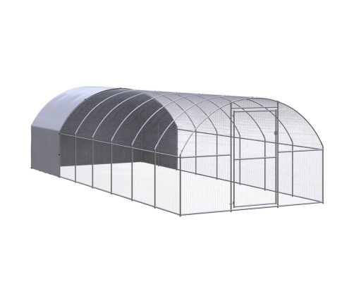 Vistu Būris, 3X8X2 M, Cinkots Tērauds Vidaxl