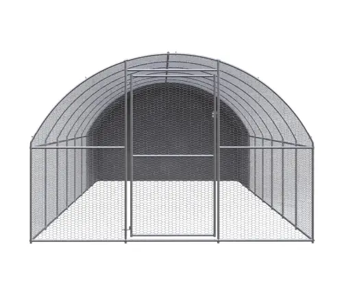 Vistu Būris, 3X8X2 M, Cinkots Tērauds Vidaxl