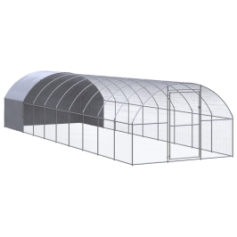 Vistu Būris, 3X10X2 M, Cinkots Tērauds Vidaxl