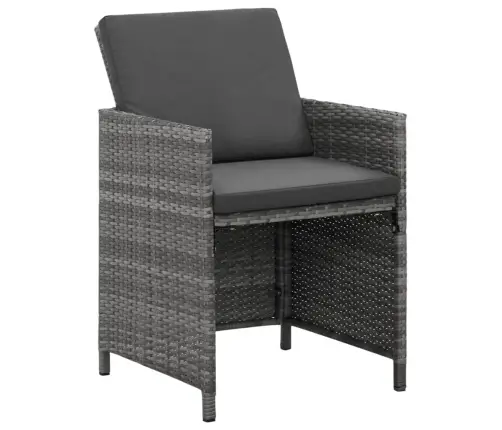 5-Daļīgs Dārza Mēbeļu Komplekts Ar Matračiem, Pe Rotangpalma Vidaxl