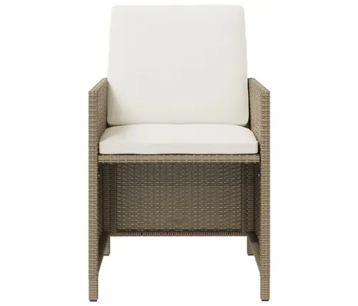 9-Daļīgs Dārza Mēbeļu Komplekts Ar Matračiem, Pe Rotangpalma Vidaxl