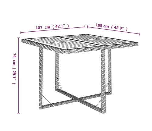 9-Daļīgs Dārza Mēbeļu Komplekts, Matrači, Melns, Pe Rotangpalma Vidaxl