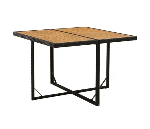 Sodo Komplektas Su Pagalvėlėmis, 9 Dalių, Juodas, Poliratanas