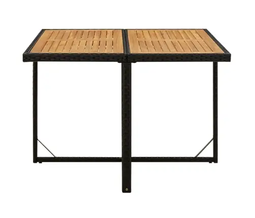 Sodo Komplektas Su Pagalvėlėmis, 9 Dalių, Juodas, Poliratanas