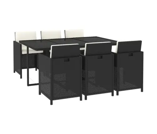 7-Daļīgs Dārza Mēbeļu Komplekts Ar Matračiem, Pe Rotangpalma Vidaxl