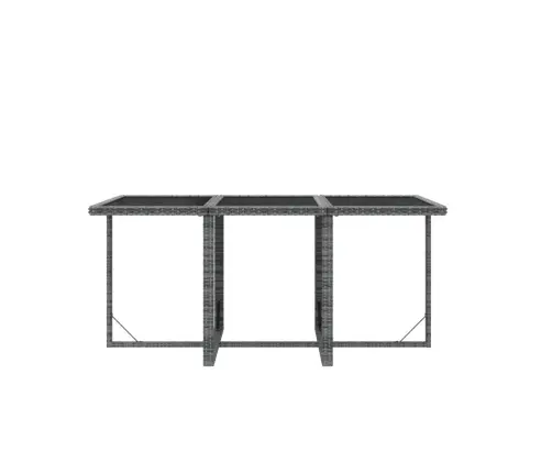 7-Daļīgs Dārza Mēbeļu Komplekts, Matrači, Pelēka Pe Rotangpalma Vidaxl