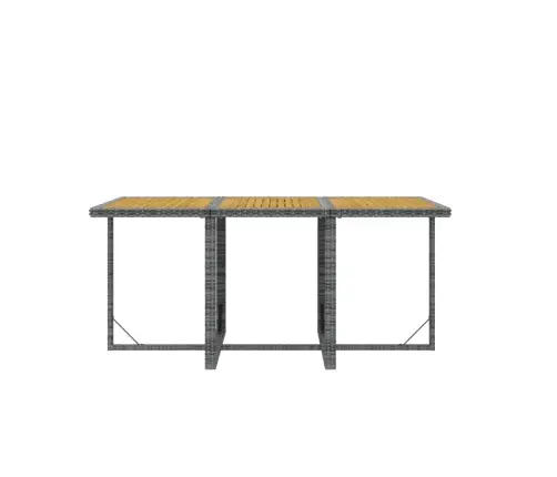 Sodo Komplektas Su Pagalvėlėmis, 7 Dalių, Pilkas, Poliratanas