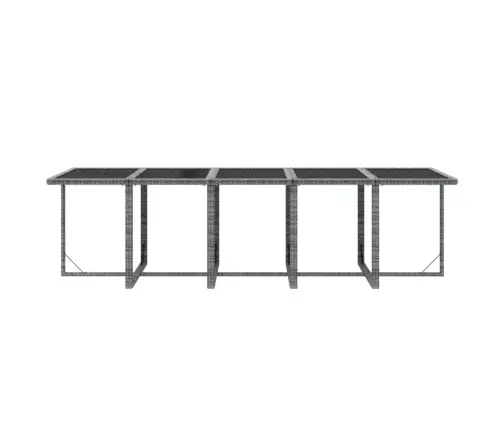 15-Osaline Aiamööbli Komplekt Patjadega, Polürotang, Hall