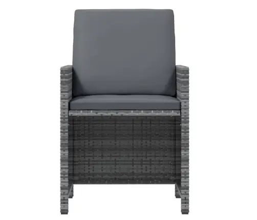 15-Daļīgs Dārza Mēbeļu Komplekts Ar Matračiem, Pe Rotangpalma Vidaxl