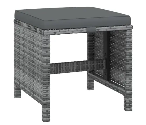 15-Daļīgs Dārza Mēbeļu Komplekts Ar Matračiem, Pe Rotangpalma Vidaxl