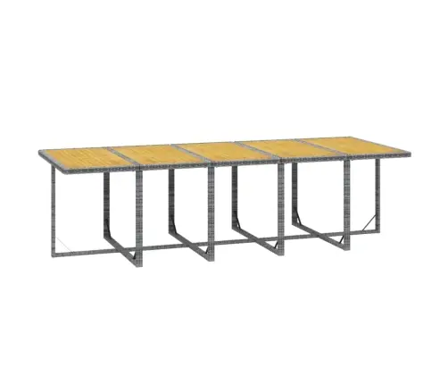 Sodo Komplektas Su Pagalvėlėmis, 15 Dalių, Pilkas, Poliratanas