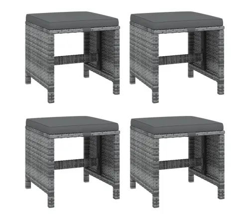 21-Daļīgs Dārza Mēbeļu Komplekts Ar Matračiem, Pe Rotangpalma Vidaxl