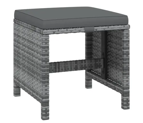 21-Daļīgs Dārza Mēbeļu Komplekts Ar Matračiem, Pe Rotangpalma Vidaxl