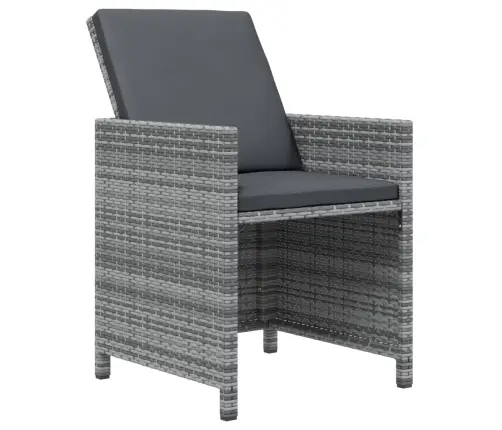 21-Osaline Aiamööbli Komplekt Patjadega, Hall, Polürotang