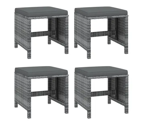 21-Daļīgs Dārza Mēbeļu Komplekts Ar Matračiem, Pe Rotangpalma   Vidaxl