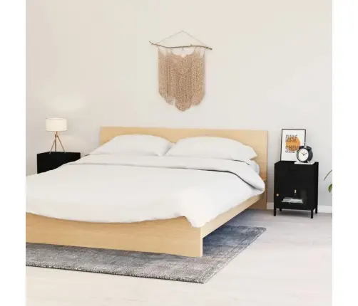 Naktsskapīši, 2 Gab., 40X30X54,5 Cm, Melns, Tērauds Un Stikls Vidaxl