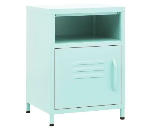 Naktsskapīši, 2 Gab., 35X35X51 Cm, Tērauds, Piparmētru Krāsā Vidaxl