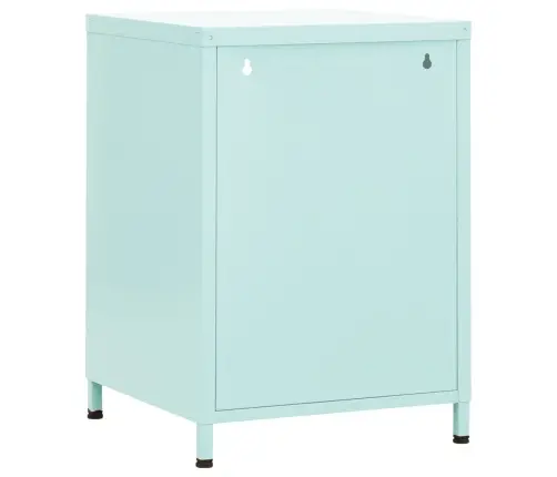 Naktsskapīši, 2 Gab., 35X35X51 Cm, Tērauds, Piparmētru Krāsā Vidaxl