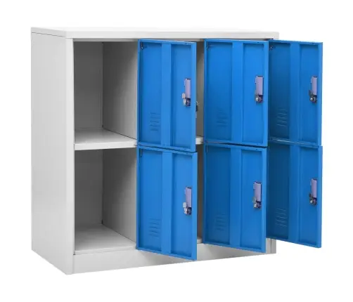 Lukustatavad Hoiukapid 2 Tk, Helehall Ja Sinine, Teras