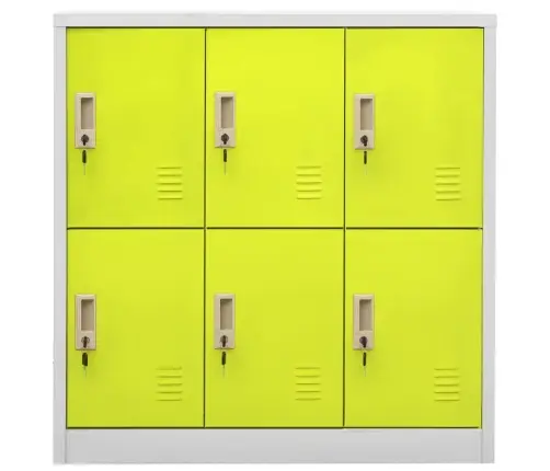 Ģērbtuves Skapji, 2 Gab., 90X45X92,5 Cm, Tērauds, Pelēki, Zaļi Vidaxl