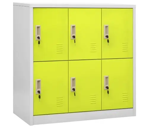 Ģērbtuves Skapji, 5 Gab., 90X45X92,5 Cm, Tērauds, Pelēki, Zaļi Vidaxl