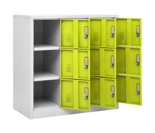 Lukustatavad Hoiukapid 2 Tk, Helehall Ja Roheline, Teras