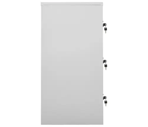 Ģērbtuves Skapji, 5 Gab., 90X45X92,5 Cm, Tērauds, Gaiši Pelēki Vidaxl