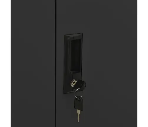 Biroja Skapis Ar Puķu Kasti, 90X40X125 Cm, Pelēks Tērauds Vidaxl