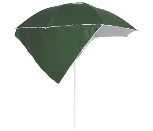 Pludmales Saulessargs Ar Sānu Sienām, 215 Cm, Zaļš Vidaxl