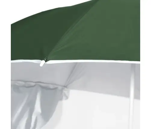 Pludmales Saulessargs Ar Sānu Sienām, 215 Cm, Zaļš Vidaxl