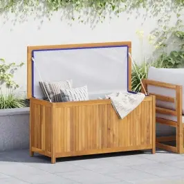 Sodo Dėžė, 114X50X58cm Tikmedžio Medienos Masyvas