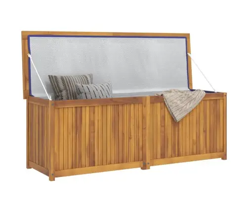 Dārza Uzglabāšanas Kaste, 150X50X55 Cm, Masīvs Tīkkoks Vidaxl