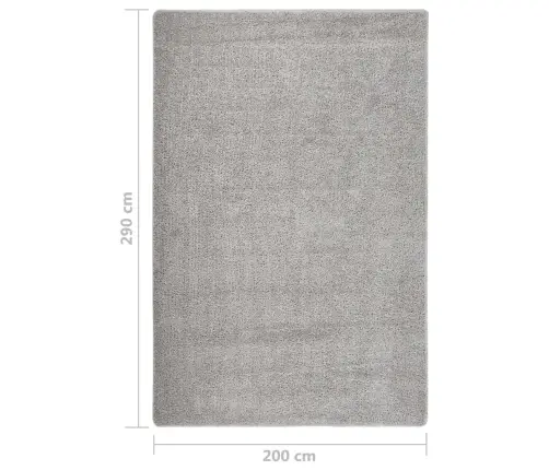 Paklājs, 200X290 Cm, Gaiši Pelēks, Neslīdošs Vidaxl