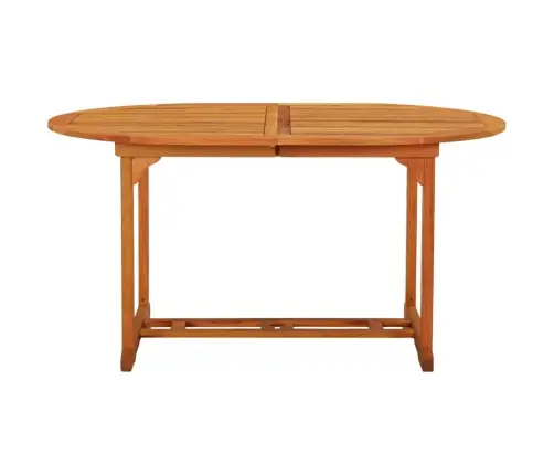 Sodo Stalas, 200X100X75cm Eukalipto Medienos Masyvas