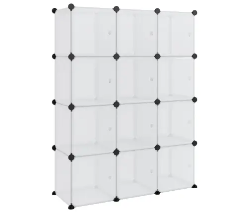 Daiktadėžė Su Kubeliais Ir Durelėmis, 12 Kubelių, Permatomas Pp