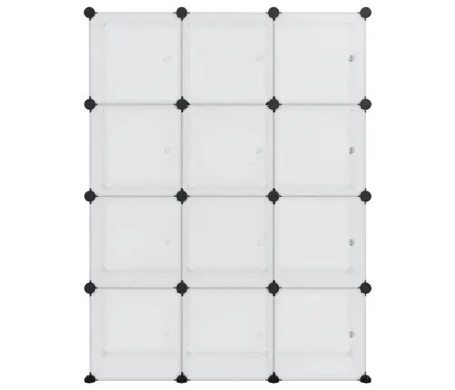 Daiktadėžė Su Kubeliais Ir Durelėmis, 12 Kubelių, Permatomas Pp