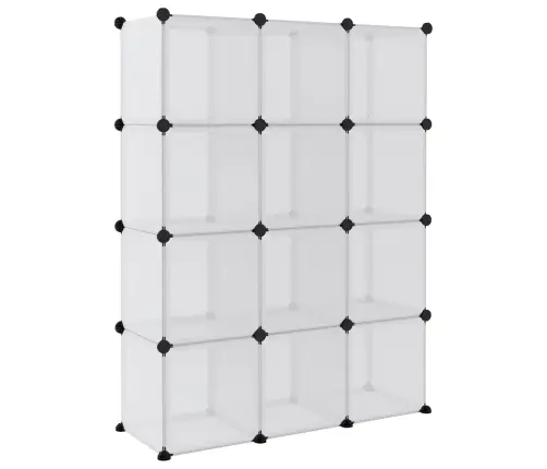 Daiktadėžė Su Kubeliais Ir Durelėmis, 12 Kubelių, Permatomas Pp