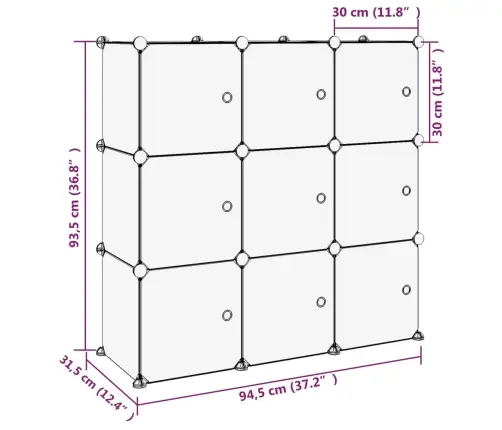 Hoiukuubikute Korrastaja, 9 Kuubikut Ja Ust, Must Pp