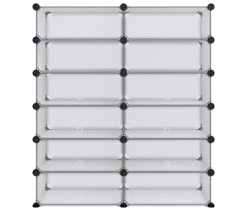 Apavu Plaukts, Caurspīdīgs, 94,5X36,5X106 Cm, Plastmasa Vidaxl