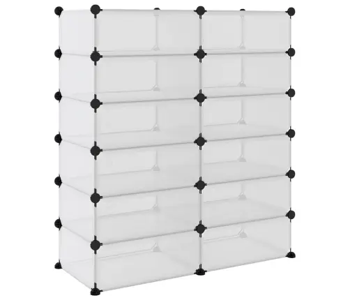 Apavu Plaukts, Caurspīdīgs, 94,5X36,5X106 Cm, Plastmasa Vidaxl