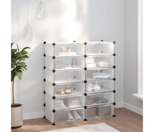 Apavu Plaukts, Caurspīdīgs, 94,5X36,5X106 Cm, Plastmasa Vidaxl