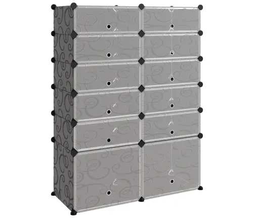 Batų Lentyna, Juodos Spalvos, 94X37X125cm Pp