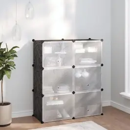 Apavu Plaukts, Melns, 84,5X31X93,5 Cm, Plastmasa Vidaxl