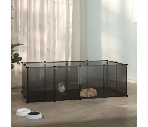 Väikelooma Aedik Must, 144 X 74 X 46,5 cm Pp Ja Teras