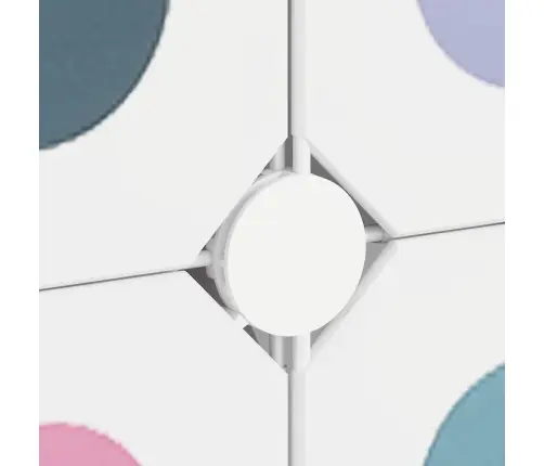 Kuubikukujuline Hoiukapp Lastele 10 Kuubikuga, Valge, Polüpropüleenist