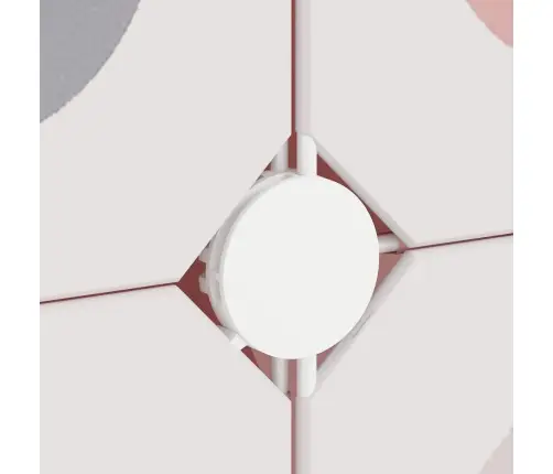 Skapītis Bērniem, 6 Kubveida Nodalījumi, Rozā, Plastmasa Vidaxl